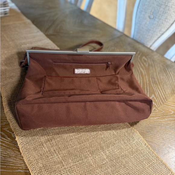 Kenneth Cole New York Brown Leather Shoulder Bag - Picture 12 of 16